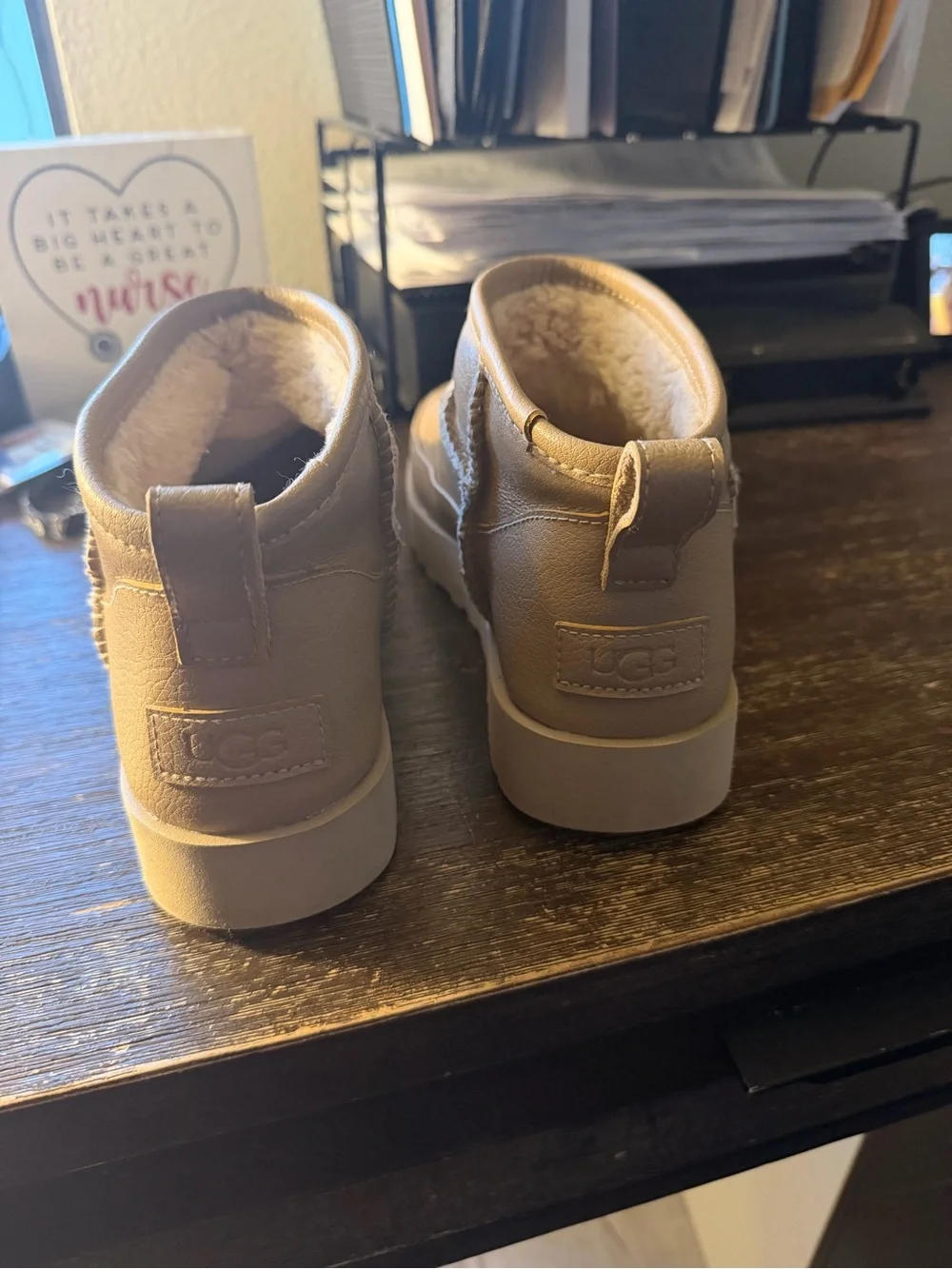 UGG soft leather